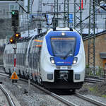 Der Elektrotriebzug 159 war Mitte März 2021 in Wuppertal-Unterbarmen unterwegs.