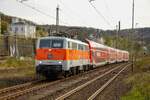 111 111 DB mit RB48-Ersatzzug in Wuppertal Steinbeck, am 12.04.2022.