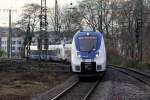 NXG 355 als RB 48 nach Wuppertal Hbf. bei der Einfahrt in Köln-West 5.12.2015