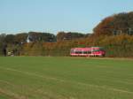 Die RB 51 von Enschede nach Dortmund zwischen Coesfeld und Lette. Oktober 2012
