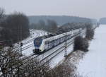 Zwei Hamsterbacken als RE 7 (Münster(Westf.)Hbf - Krefeld Hbf) werden gleich den Raum Köln verlassen, der nächste Halt ist Dormagen.