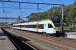 Die Euregio ET 6.01 mit RE 13  Maas-Wupper Express  nach MnchenGladbach bei Ausfahrt von Bf Venlo am 10 10 10.