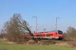 1428 010 und 1428 502 (DB) als RE42 in Richtung Essen Hbf in Recklinghausen, 9.
