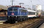 TRI 111 054-3 - hinten 103 222 und 112 268 | Zug 4770 | Anklam | März 2026