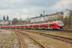 DB 633 531 & 633 041 & 633 040 der Bahnland Bayern in Wuppertal, April 2021.