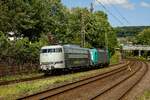 103 222 Railadventure & 186 206 in Wuppertal Sonnborn, Juni 2022.