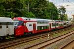 ALSTOM CFL Triebzug in Wuppertal, Juli 2022.