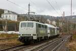 Railadventure 111 222, 2016 902 & 139 558 in Wuppertal, Februar 2023.