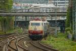 E03 001 DB mit E41 001 & DB 103 245-7 in Wuppertal, April 2024.