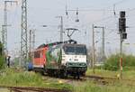 Dbz 94096 | 145 023-6  [NVR-Nummer: 91 80 6145 083-2 D-PRESS], dahinter vermutlich 155 152 | Anklam | Mai 2019