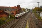 DB 101 112  Rheingold  mit IC2025 in Wuppertal, November 2019.