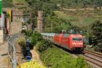 DB 101 116-2 & DB 101 138-6 mit IC2013 in Oberwesel, Juli 2025.
