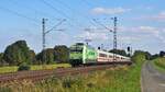DB Fernverkehr 101 088-3 (91 80 6101 088-3 D-DB)  DEVK  mit IC 2311  Nordfriesland  Westerland (Sylt) - / IC 2313 Dagebüll Mole - Köln Hbf , ab Niebüll vereint (Bohmte-Stirpe, 01.10.2025).