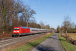 101 104-8 (DB) mit dem IC 2311 Richtung Köln Hbf in Senden Bösensell, 25. Februar 2026