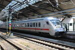 D-DB 61 80 80-91 161-2 Bpmmbdzf 286.1 als Steuerwagen am IC 2152 nach Düsseldorf Hbf, am 22.03.2026 in Erfurt Hbf. Baustellenbedingt startete der IC nicht planmäßig in Gera Hbf.