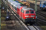 D-DB 218 366-3 zog am 31.03.2026 D-DB 101 087-5 und IC 2264 von Lübeck Hbf (AL) nach Rostock Hbf (WR).

[Herzliche Grüße zurück an den TF :)]