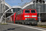 D-DB 218 322-6 zog am 26.04.2026 den IC 2264 von Lübeck Hbf (AL) nach Bad Kleinen (WK). Ab Bad Kleinen (WK) übernahm dann D-DB 101 111-3 die weiterfahrt nach Rostock Hbf (WR).