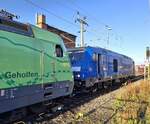 Nach der Anunft mit dem IC 2156 aus Gera Hbf, ging die PRESS 246 049-2 am 05.09.2026 in Gotha vom Zug und die DB 101 088-3 �bernimmt die Traktion weiter nach Dortmund Hbf. An diesem Morgen war die 101er bereits ab Gera als Wagenlok am IC. Standort ist das Bahnsteigende.