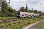 Ein IC 2 kommt hier geschoben von 147589 am 18.9.2026  um 13.24 Uhr in Richtung Bonn HBF durch den Bahnhof Bonn-Mehlem.