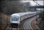 Am 08.03.08 legte sich ein InterCity nach Frankfurt/Main Hbf bei seiner Bremsfahrt in die Kurve.