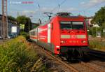 DB 101 118-8 mit IC2440 in Wuppertal, Juni 2014.