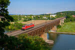 152 080 DB Cargo als Lokzug bei Regensburg-Prüfening Richtung Nürnberg, 21.08.2021