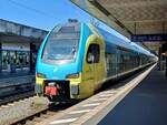 WFB ET 603 (94 80 0445 003-7 D-WFB) als WFB 95801 nach Braunschweig Hbf, am 15.04.2025 in Hannover Hbf.