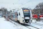 RRX 462 059 als RE nach Aachen Hbf bei Durchfahrt in Wuppertal, Januar 2026.