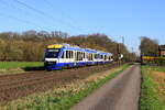 Deutschland
Triebzügen 648 718 + 648 723 von TDRR als Personenzug RE10 Kleve - Düsseldorf in Bösinghoven 
18/3/2026