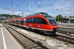 644 012-6 fährt am 01.06.2019 als RB26545 aus Langenau(Württ) nach Ulm Hauptbahnhof in den Zielbahnhof ein.