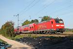 Am Nachmittag des 12.09.2018 fuhr 146 109-4  Lahr (Schwarzw.)  mit ihrer RB (Offenburg - Basel Bad Bf) bei Hügelheim durchs Rheintal in Richtung Müllheim (Baden), wo sie ihren nächsten