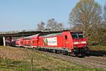 Ausfahrt am Nachmittag des 27.03.2020 von der Freiburger 146 220-9  Kein Job wie jeder andere: Triebfahrzeugführer (w/m) bei der DB  mit ihrer RB (Offenburg - Basel Bad Bf) aus dem Haltepunkt von