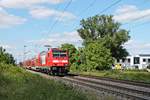 Am Nachmittag des 29.05.2020 fuhr 146 223-3  Kein Job wie jeder andere: Triebfahrzeugführer (w/m) bei der DB)  mit ihrem RE (Freiburg (Brsg) Hbf - Basel Bad Bf) durchs Industriegebiet von