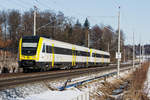 612 142 fährt mit einem weiteren VT612 als IRE 3 von Ulm HBF nach Basel Bad Bf.