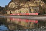 Sptnachmittag am berlinger See (||) - IRE 3 / 3064 von Friedrichshafen nach Basel Bad Bf am 06.03.2022 bei berlingen-Goldbach