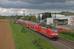 146 113-6  Baden-Wrttemberg erfahren  kurz nach der Abfahrt aus dem Hp Auggen gen Basel.