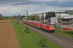 Am 11.05.2013 schob die Freiburger 146 116-9  Baden-Wrttemberg erfahren  einen RE von Basel Bad Bf nach Offenburg.