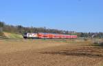 Die 146 227 Werbelok für S21 ist mit dem RE 19222 nach Mosbach-Neckarelz unterwegs.Sie konnte von mir bei Ebersbach an der Fils in Szene gesetzt werden am 9.3.2014.