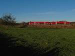 Auf der Fahrt von Sigmaringen nach Memmingen wurde RB 22813 am 16.11.2014 bei Blnried fotografiert.