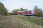 RB 59151 aus Treuchtlingen nach München Hbf bei Fahlenbach, 21.10.2017