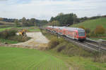 RB 59153 von Nürnberg Hbf nach München Hbf bei Fahlenbach, 21.10.2017