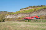 440 826 als RB 59045 von Jossa nach Bamberg bei Himmelstadt, 13.10.2018