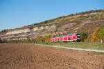 445 050-8 als RE 4619 von Frankfurt/Main Hbf nach Würzburg Hbf bei Thüngersheim, 13.10.2018