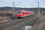 426 032 als RB 58122 von Treuchtlingen nach Würzburg Hbf bei Mitteldachstetten, 23.02.2019