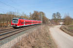 440 004 als RB 59113 von Würzburg nach Treuchtlingen bei Oberhessbach, 23.02.2019