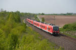 440 806 als RE 58221 von Würzburg Hbf nach Nürnberg Hbf bei Markt Einersheim, 02.05.2019