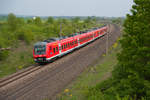 440 820 als RE 58222 von Nürnberg Hbf nach Würzburg Hbf bei Markt Einersheim, 02.05.2019