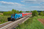 146 245  Bahnland Bayern - Zeit für dich  mit dem RE 4860 (München Hbf - Nürnberg Hbf) bei Dettenhofen, 23.05.2019