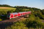 445 081 als RE 59132 von Augsburg Hbf nach Nürnberg Hbf bei Otting-Weilheim, 28.06.2019