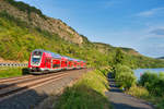 445 045 mit 4628 (Würzburg Hbf - Frankfurt (Main) Hbf) bei Gambach, 01.08.2019